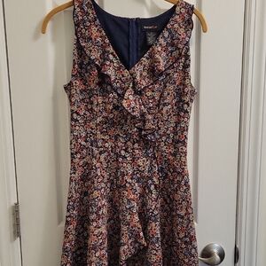 Teeze Me Pink and Orange Sleeveless Fit and Flare Sundress